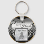 Custom Photo Memorial Heart Keychain