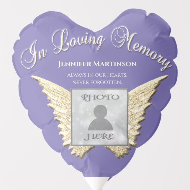 Custom Photo Memorial in Loving Memory Balloon (Front)