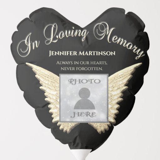 Custom Photo Memorial in Loving Memory Balloon | Zazzle