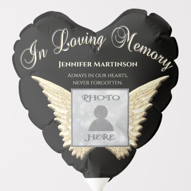 Custom Photo Memorial in Loving Memory Balloon (Front)