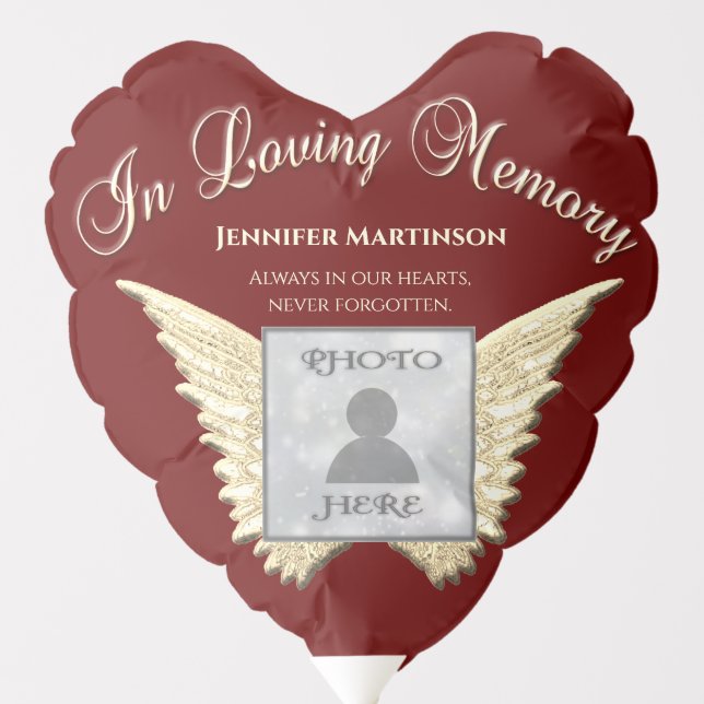 Custom Photo Memorial in Loving Memory Balloon (Front)