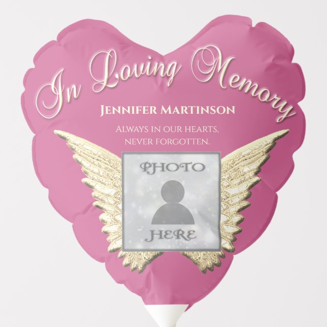 Custom Photo Memorial in Loving Memory Balloon (Front)