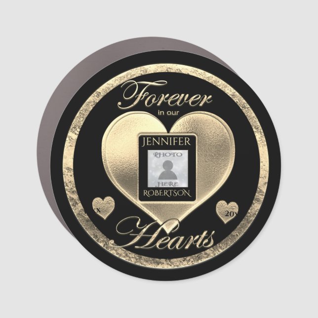 Custom Photo Memorial in Loving Memory  Car Magnet (Front)