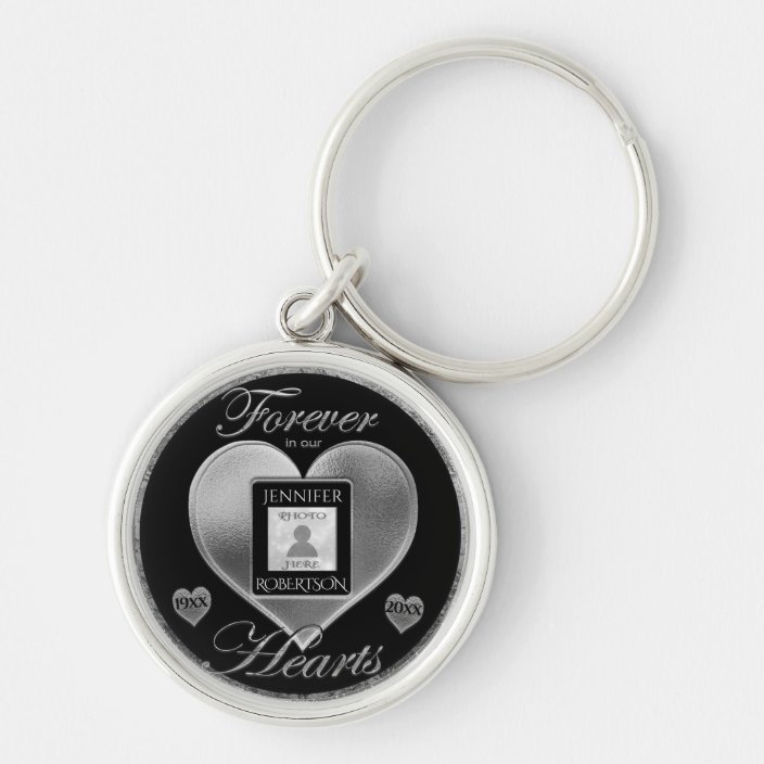 Custom Photo Memorial in Loving Memory Keychain