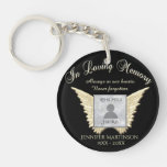 Custom Photo Memorial in Loving Memory Keychain