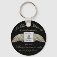 Custom Photo Memorial In Loving Memory Keychain