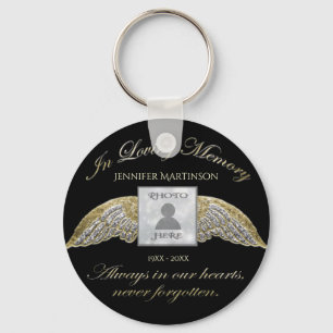 Custom Photo Memorial In Loving Memory Keychain