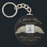 Custom Photo Memorial In Loving Memory Keychain<br><div class="desc">Add a photo,  name and dates to make a cherished keepsake.</div>