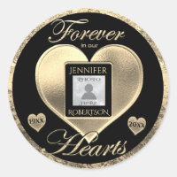 Custom Photo Memorial in Loving Memory Keychain Classic Round Sticker