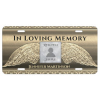 Custom Photo Memorial In Loving Memory License Pla License Plate