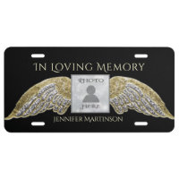 Custom Photo Memorial In Loving Memory  License Plate