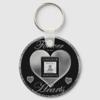 Custom Photo Memorial in Loving Memory Silver Keychain