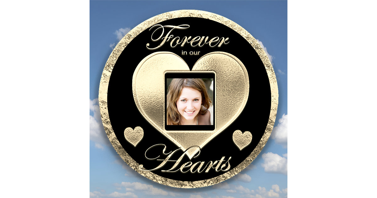 Custom Photo Memorial in Loving Memory Sticker | Zazzle