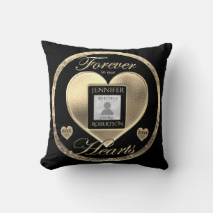 Custom Photo Memorial in Loving Memory Throw Pillow