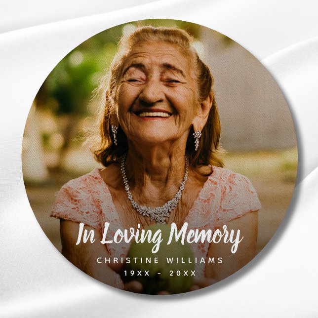 Custom Photo Memorial Remembrance Tribute Patch (Photo Memorial Badge)