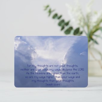 Custom Photo Memorial Service Invite Bible Verse | Zazzle