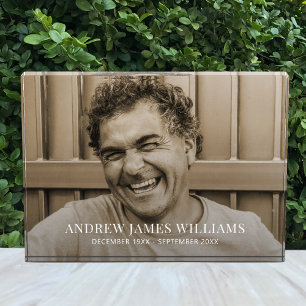 Custom Photo Memorial Tribute Block