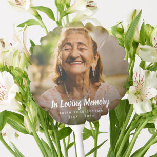 Custom Photo Memorial Tribute Funeral Death Balloon