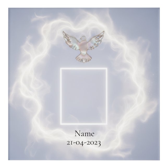 Custom Photo Memorial wal Art  (Front)