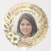 Custom Photo Memorial Wreath Balloon