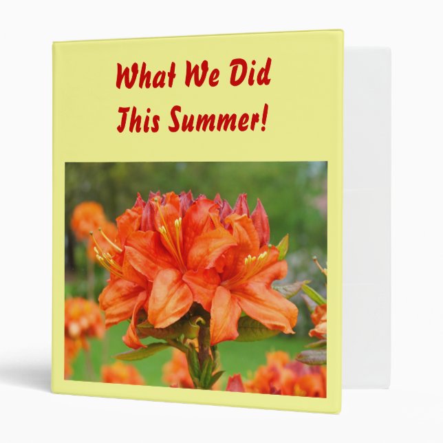 Custom Photo Memories Album Binder Summer Fun! (Front/Inside)