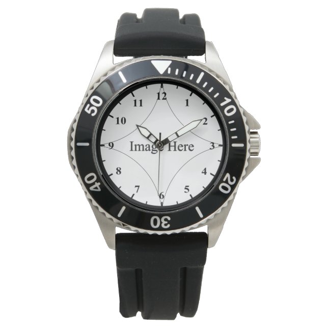 Custom Photo, Men's Stainless Steel Watch (Front)