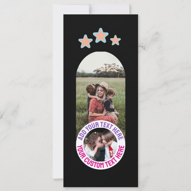 📸 Custom Photo & Message Card – Personalized Text (Front)