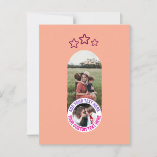 📸 Custom Photo & Message Card – Personalized Text