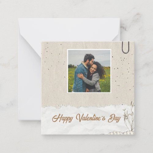 Custom Photo Message Valentines Day Greeting Card