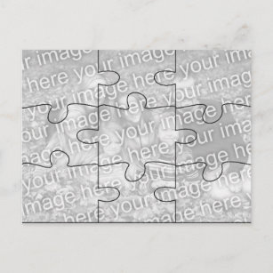 Custom Photo "Mock" Puzzle Post Card - 9 pieces