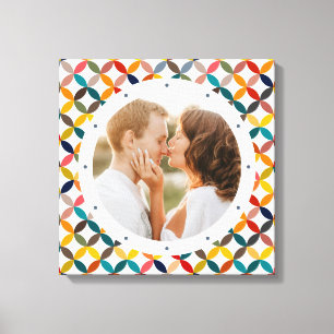 Custom Photo Modern Colorful Personalized Canvas Print