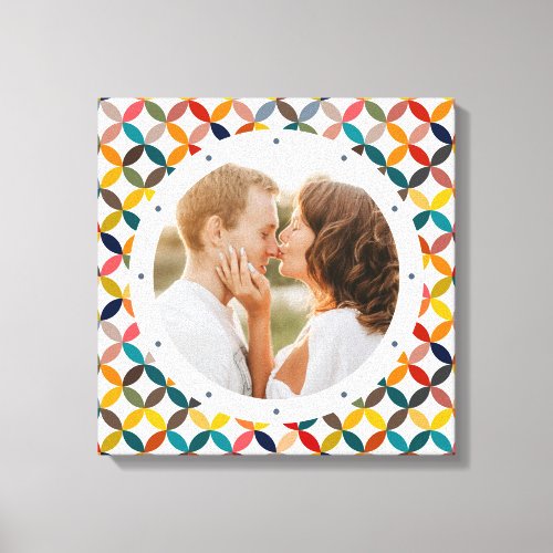 Custom Photo Modern Colorful Personalized Canvas Print