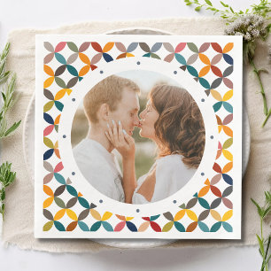 Custom Photo Modern Colorful Personalized Napkins