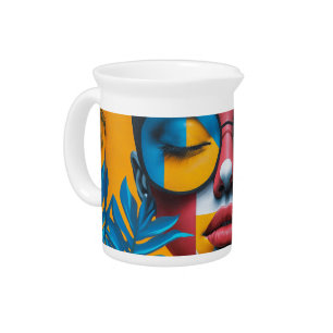 Custom Photo Modern Cool Elegant Create Your Own Beverage Pitcher