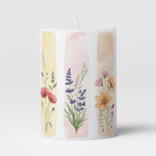 Custom Photo Modern Cool Elegant Create Your Own Pillar Candle