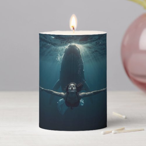 Custom Photo Modern Cool Elegant Create Your Own Pillar Candle