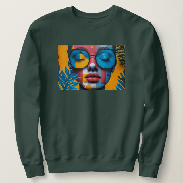 Custom Photo Modern Cool Elegant Create Your Own  Sweatshirt (Design Front)