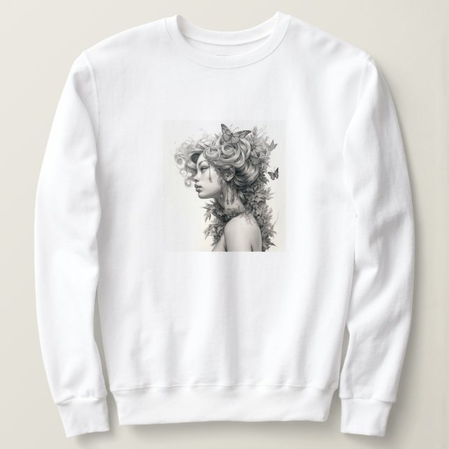 Custom Photo Modern Cool Elegant Create Your Own  Sweatshirt (Design Front)