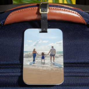 Custom Photo Modern Luggage Tag