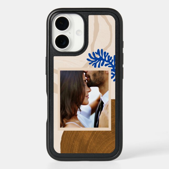 Custom Photo Modern Matisse Neutral Couple Wedding Otterbox iPhone Case (Back)