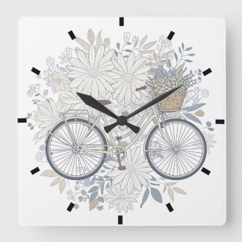 Custom Photo Modern Mom Mother's Day Gift Square Wall Clock