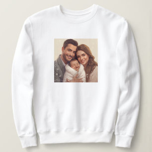 Custom Photo Modern Mom Mother's Day Sweatshirt