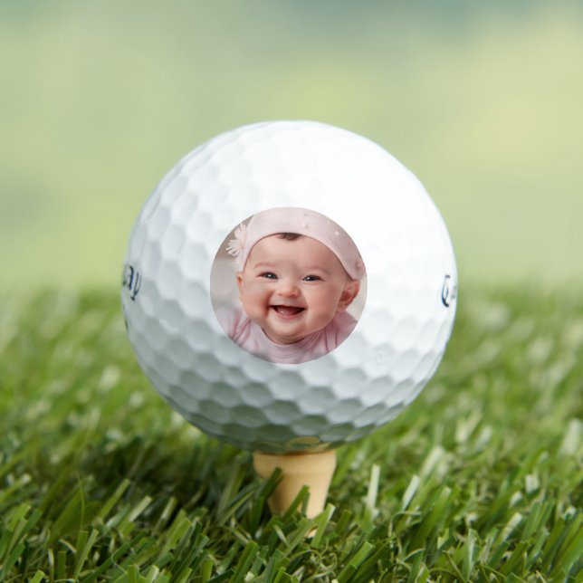 Custom Photo Modern Personalized Golf Ball (Insitu Tee)