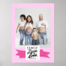 Custom photo modern quote family poster