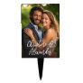 Custom Photo Modern Script Cake Topper