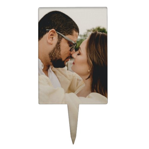 Custom Photo Modern Simple  Cake Topper