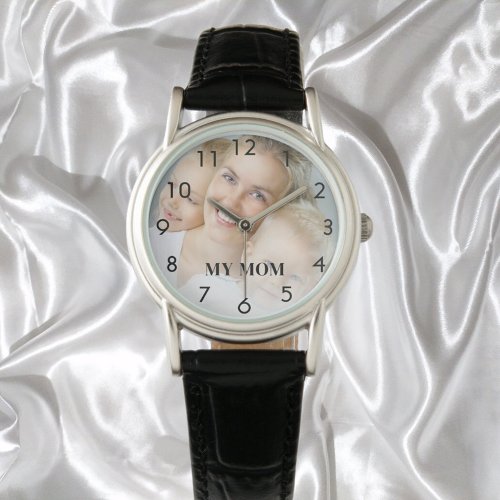 Custom photo mom mother watch