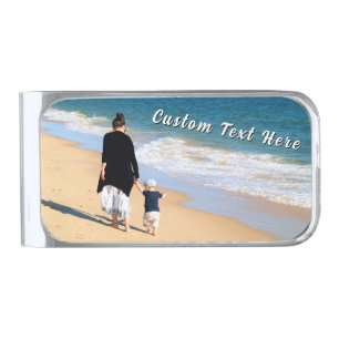 Custom Photo Money Clip Gift Personalized Text