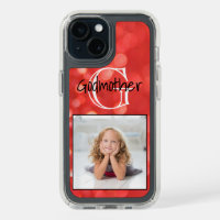 Custom Photo Monogram Add A Name Coral Glitter