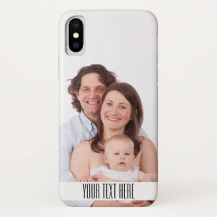 Custom Photo Monogram iPhone X Case